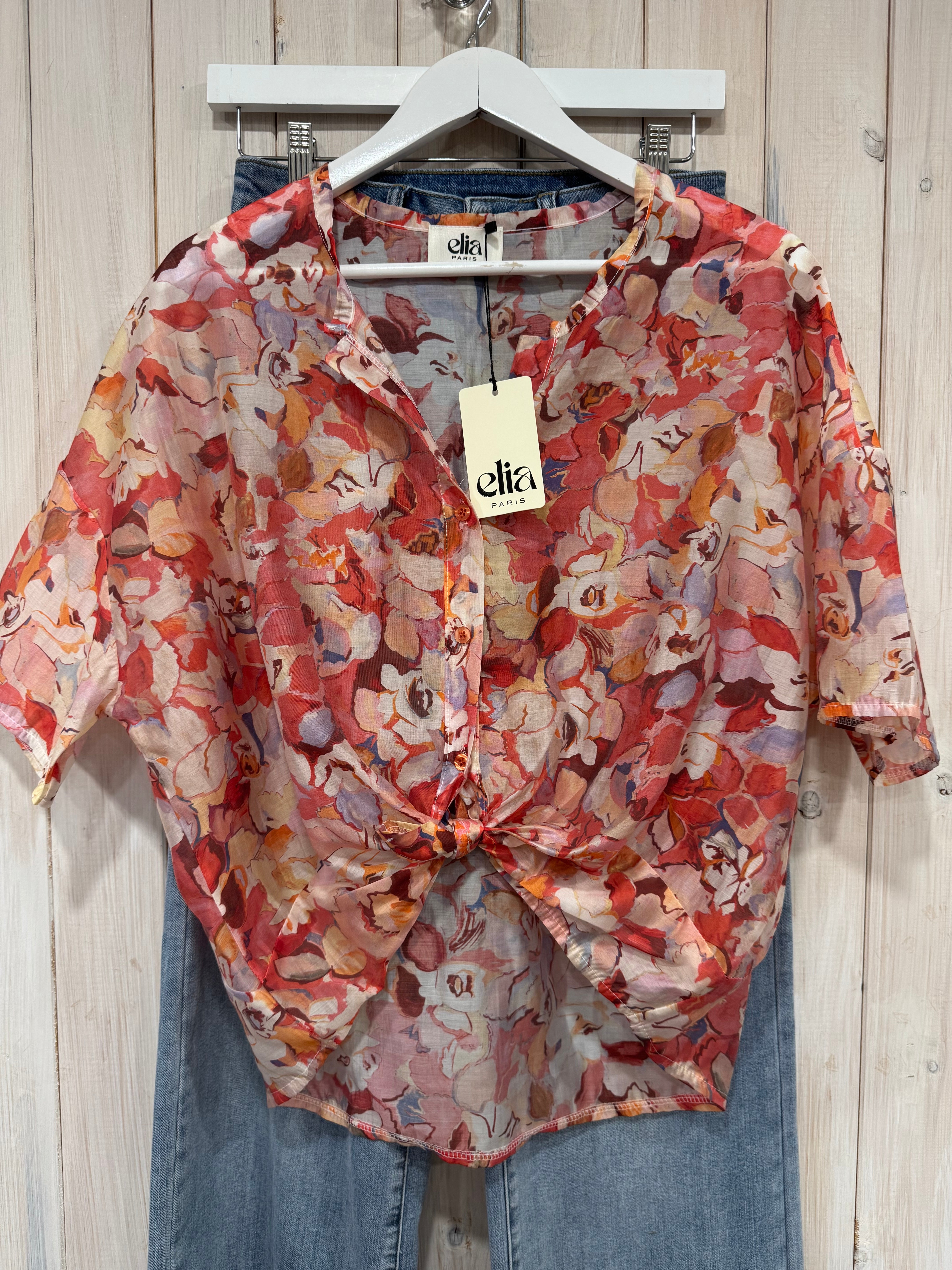 Crop Printed Blouse - 2 Colours - New Brand - Elia