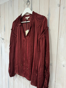Marionne Ruffle Blouse - 2 Colours - New Brand - Elan