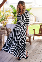Load image into Gallery viewer, Bold Beauty Print Tessa Maxi Dress - New Season Jaase
