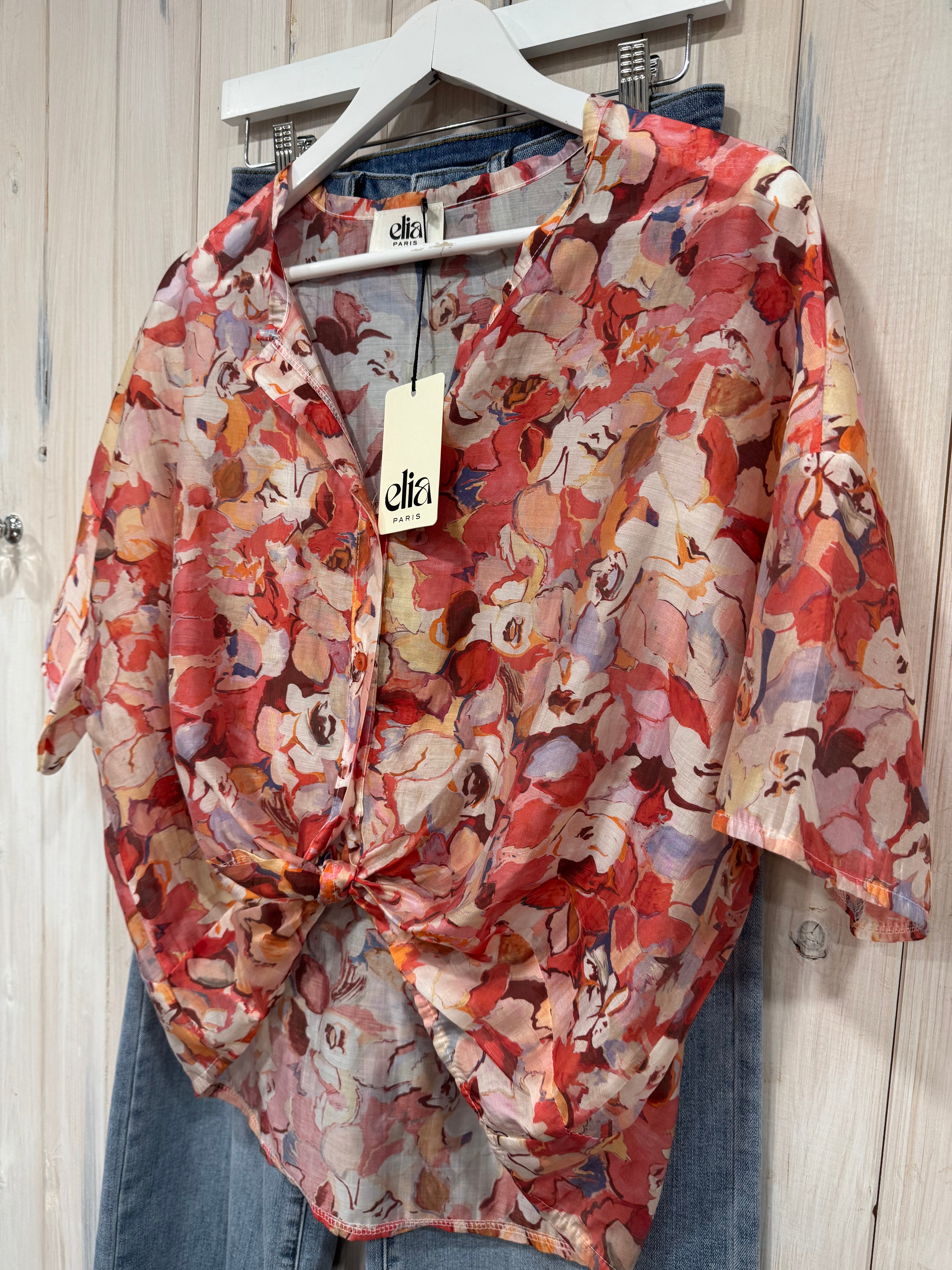 Crop Printed Blouse - 2 Colours - New Brand - Elia