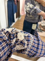 Load image into Gallery viewer, Check Embroidered Blouse - Studio Parisien - AW26
