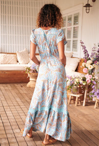 Lilah Print Carmen Maxi Dress - New Season - Jaase