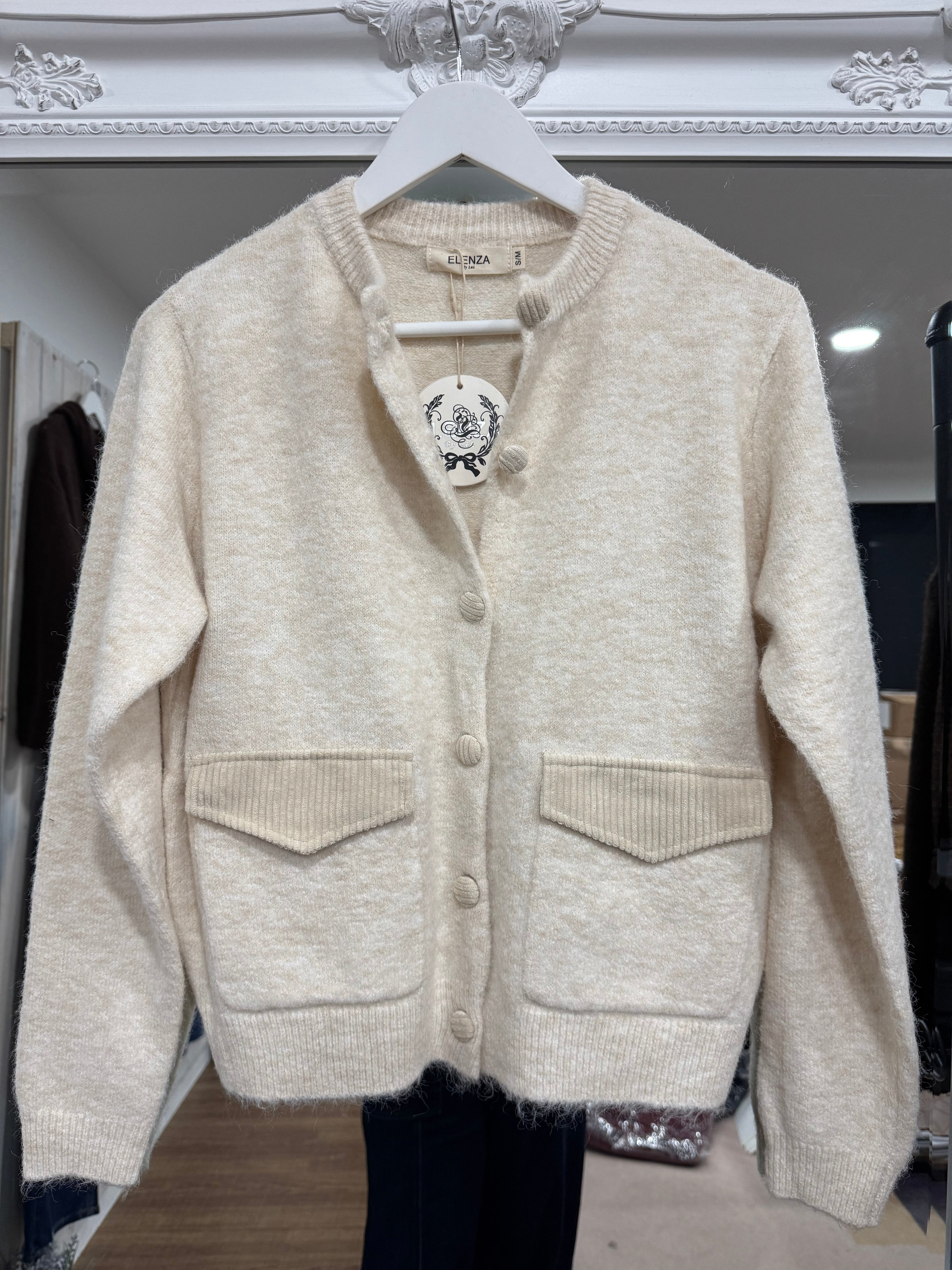 Cord Trim Cardigan - 2 Colours - New Season