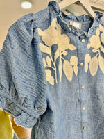 Load image into Gallery viewer, Dara Chain Embroidered Blouse - New Season
