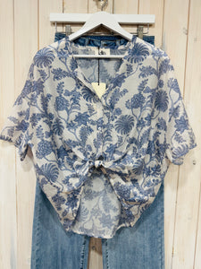 Crop Printed Blouse - 2 Colours - New Brand - Elia