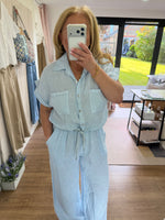 Load image into Gallery viewer, Lousette Linen Jumpsuit - Studio Parisien
