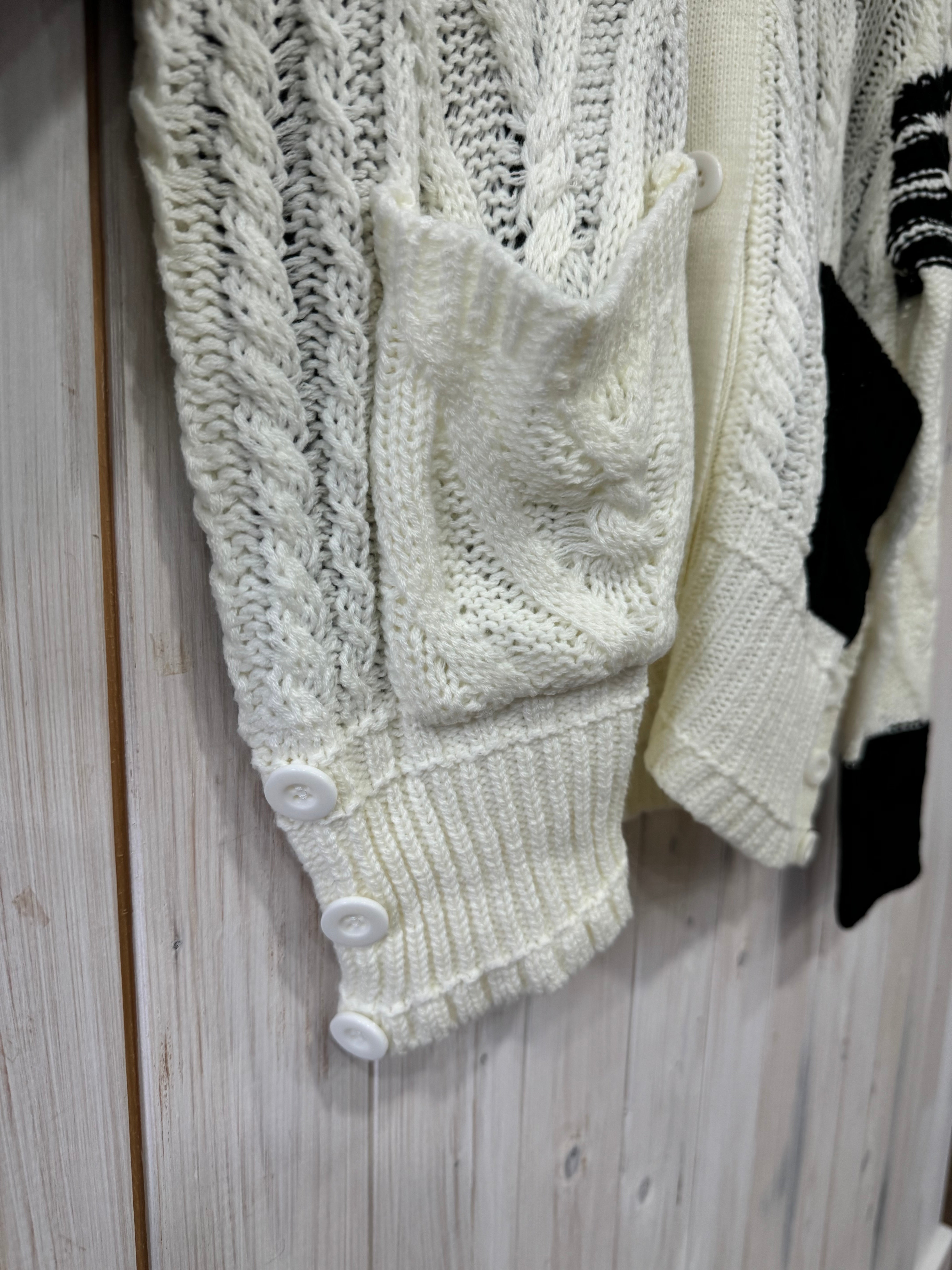 Monochrome Cardigan - New Season - Elan