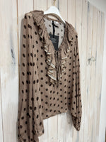 Load image into Gallery viewer, Polka Dot Wool Rich Blouse - New Season
