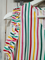 Load image into Gallery viewer, Ruffle Trim Stripe Blouse - New Season - Compania
