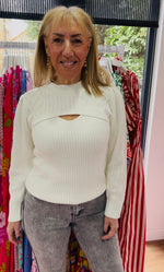 Load image into Gallery viewer, Kamaggi Keyhole Sweater - New Season - Kaffe
