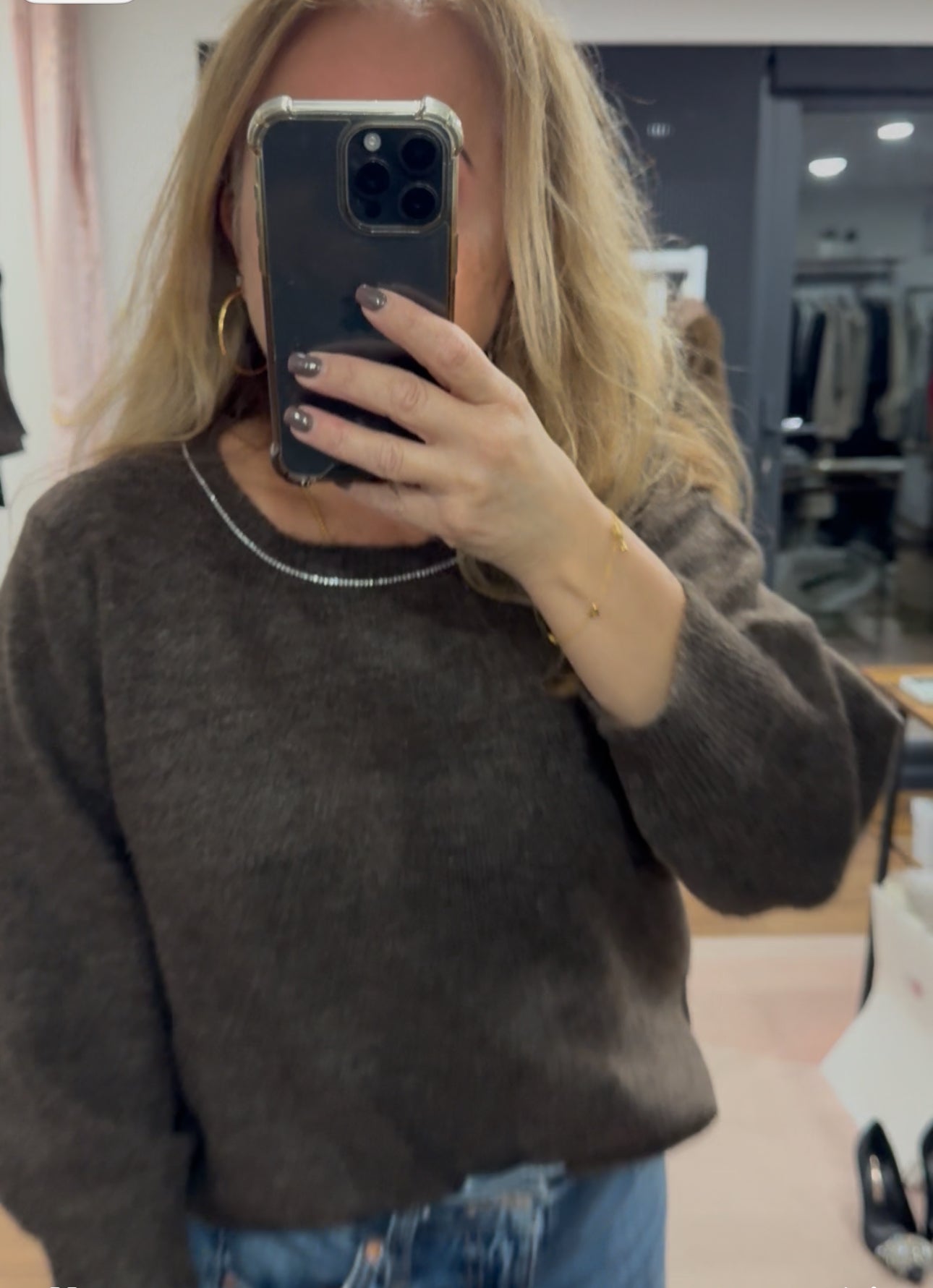 Kameridith Diamante Jumper - Kaffe - New Season