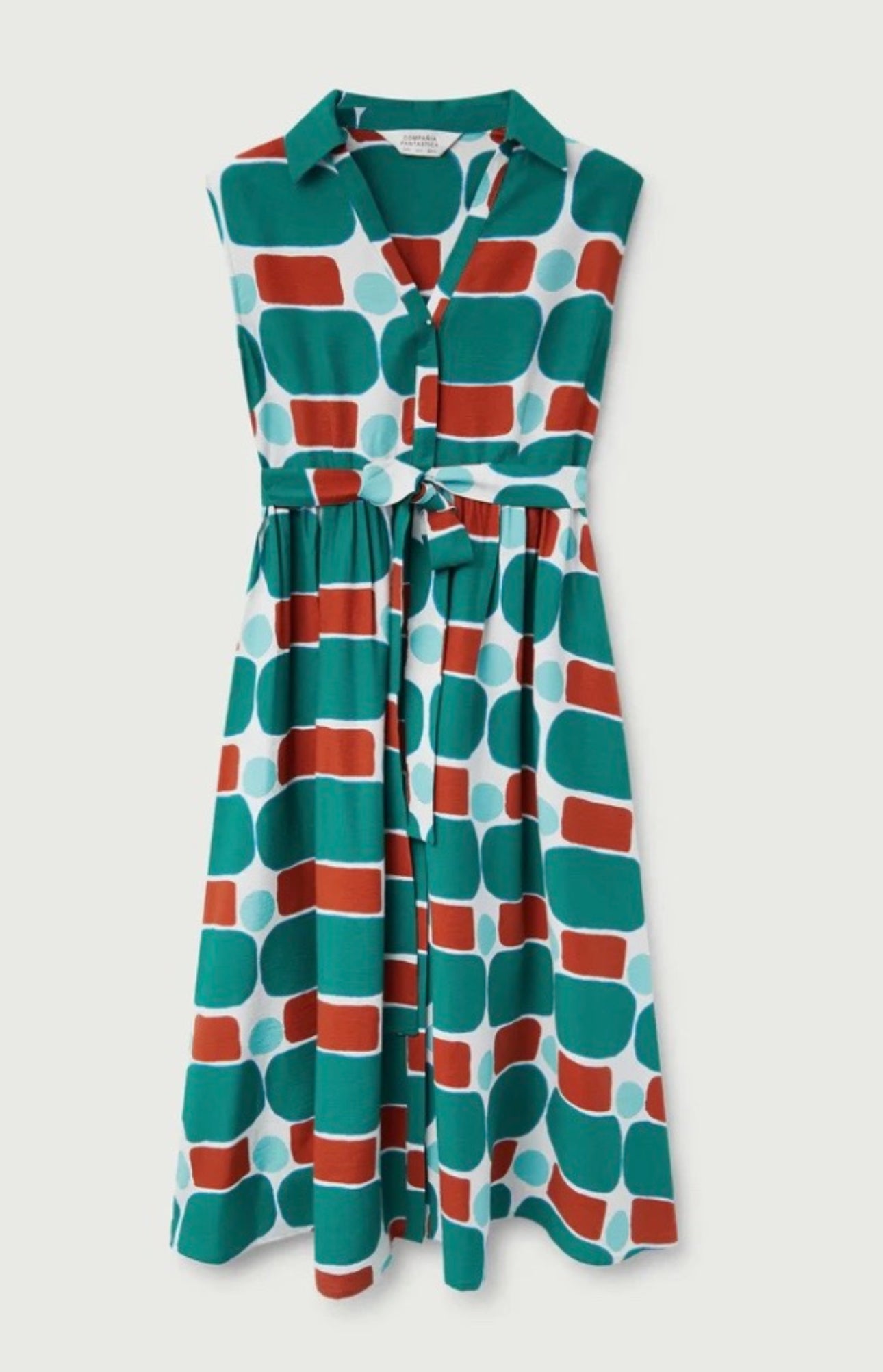 Geometric Maxi Dress - New Brand - Compania