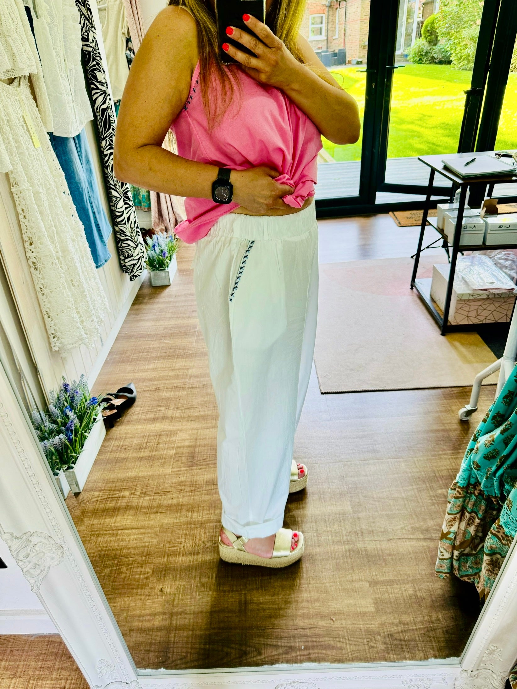 Zanzi Embroidered Trousers - New season - Studio Parisien
