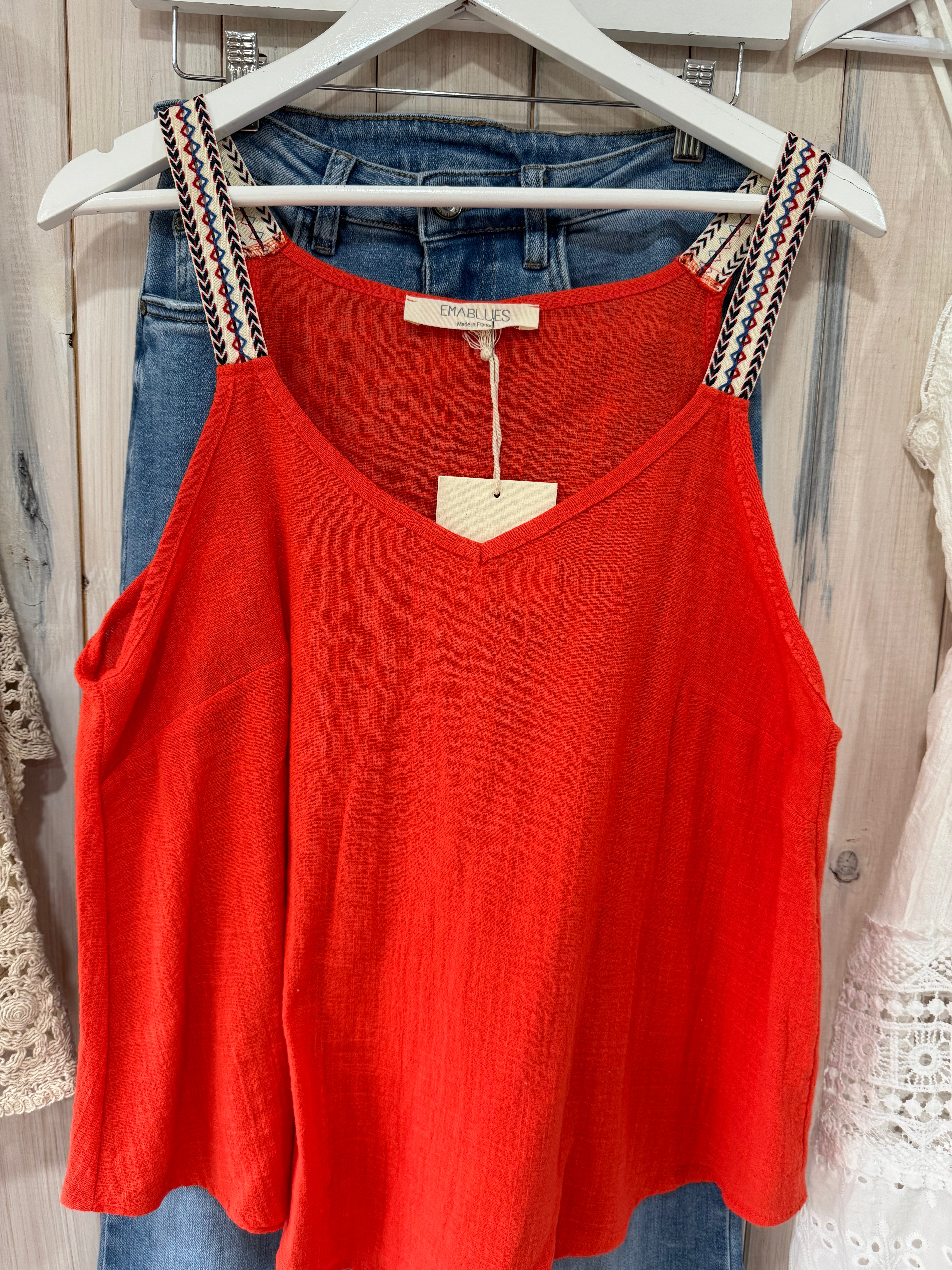 Anna Braid Camisole - Ema Blues - Last One!