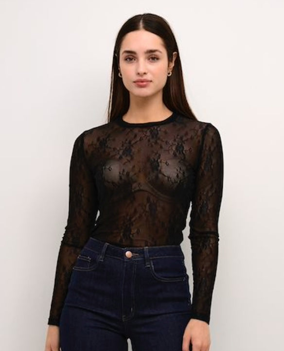 Kanikka Stretch Lace Top - New Season Kaffe