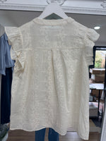 Load image into Gallery viewer, Amalie Embroidered Lace S/Slv Blouse - New Season

