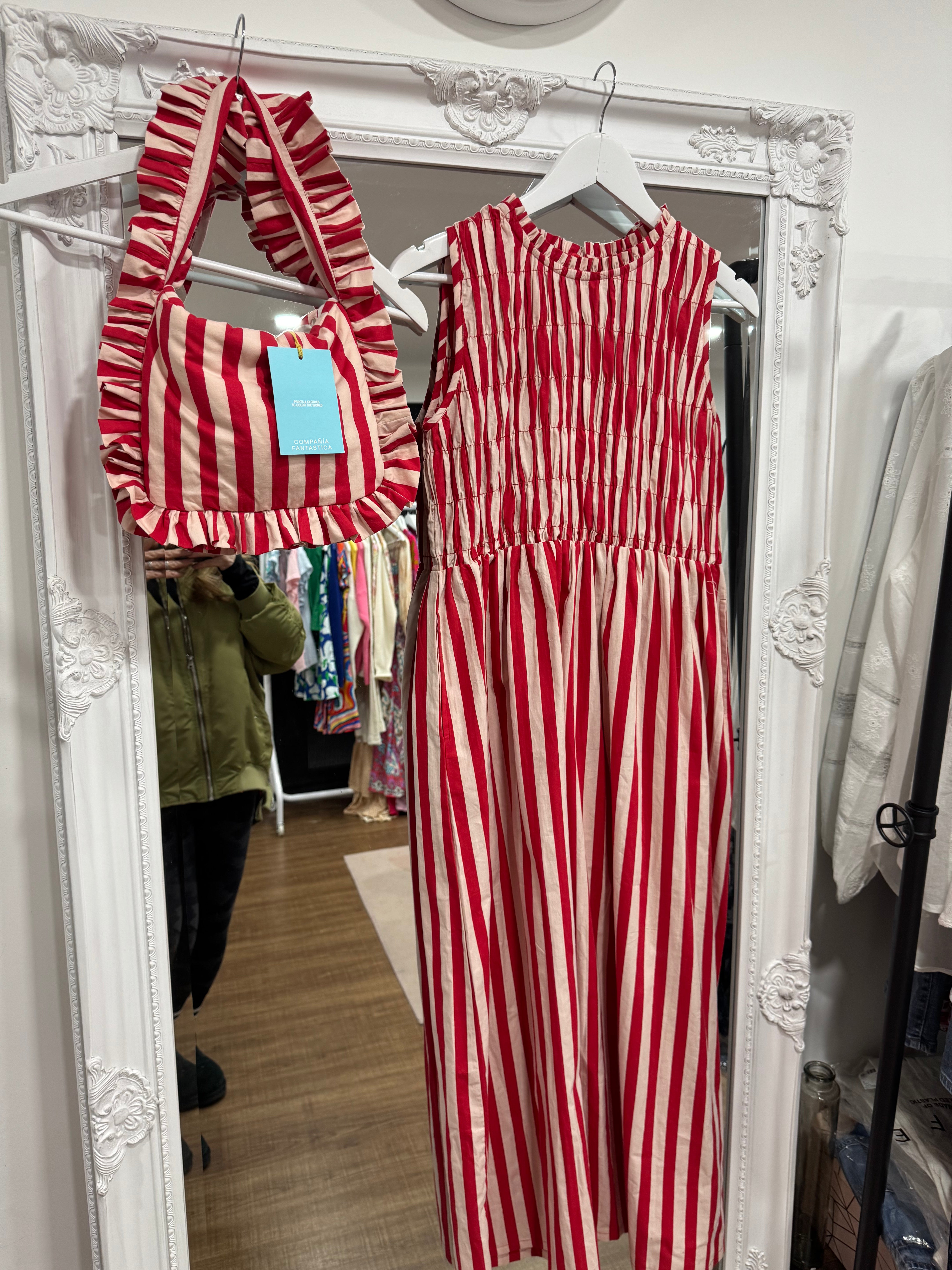 Candy Stripe Frill bag - New Brand - Compania