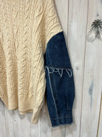 Load image into Gallery viewer, Cassidy Cable Denim Jumper - New Collection

