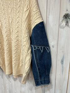 Cassidy Cable Denim Jumper - New Collection