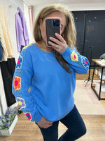 Load image into Gallery viewer, Lucia Crochet Cashmere Blend Jumper - New Collection
