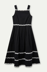 Load image into Gallery viewer, Monochrome Ric Rac Dress - New Brand - Compania Fantastica

