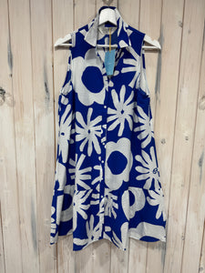 Blue Flower Mini Dress - New Season - Compania