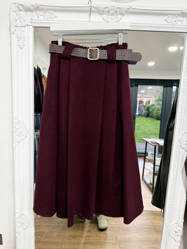 Sofia Soft Touch Skirt With belt - 3 Colours - AW26