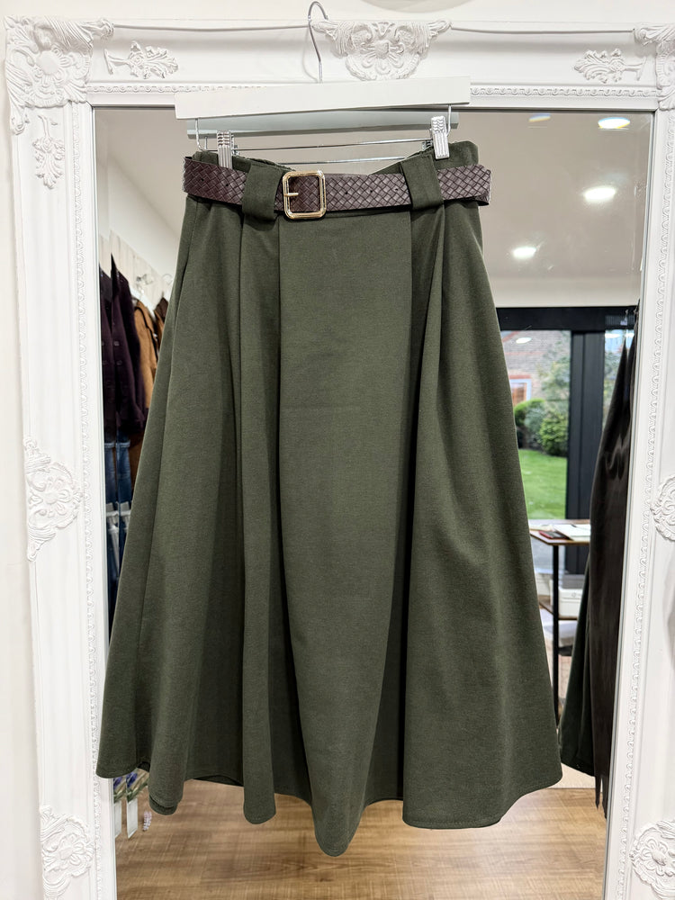 Sofia Soft Touch Skirt With belt - 3 Colours - AW26