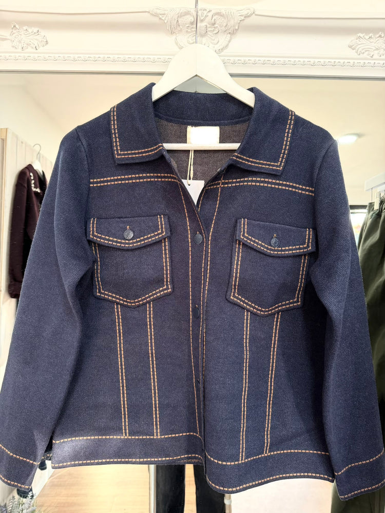 Tisha Knitted Denim Jacket - 2 Colours - AW26