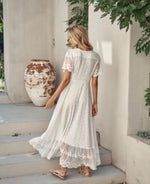 Load image into Gallery viewer, Snow White Lace Dress Angel - New Season Jaase
