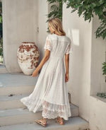 Load image into Gallery viewer, Snow White Lace Dress Angel - New Season Jaase
