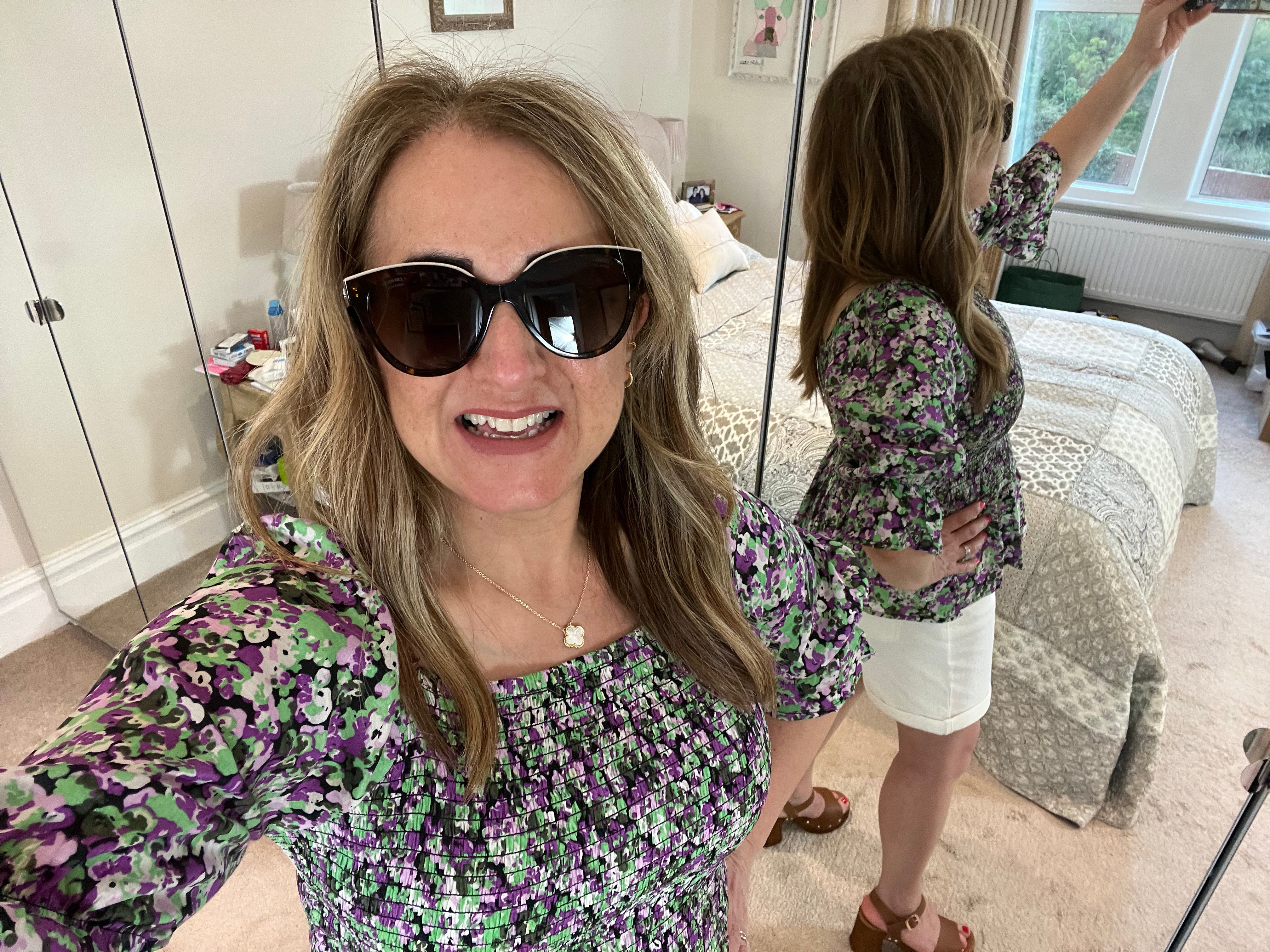 Lorania Smocked Top - New Season Kaffe