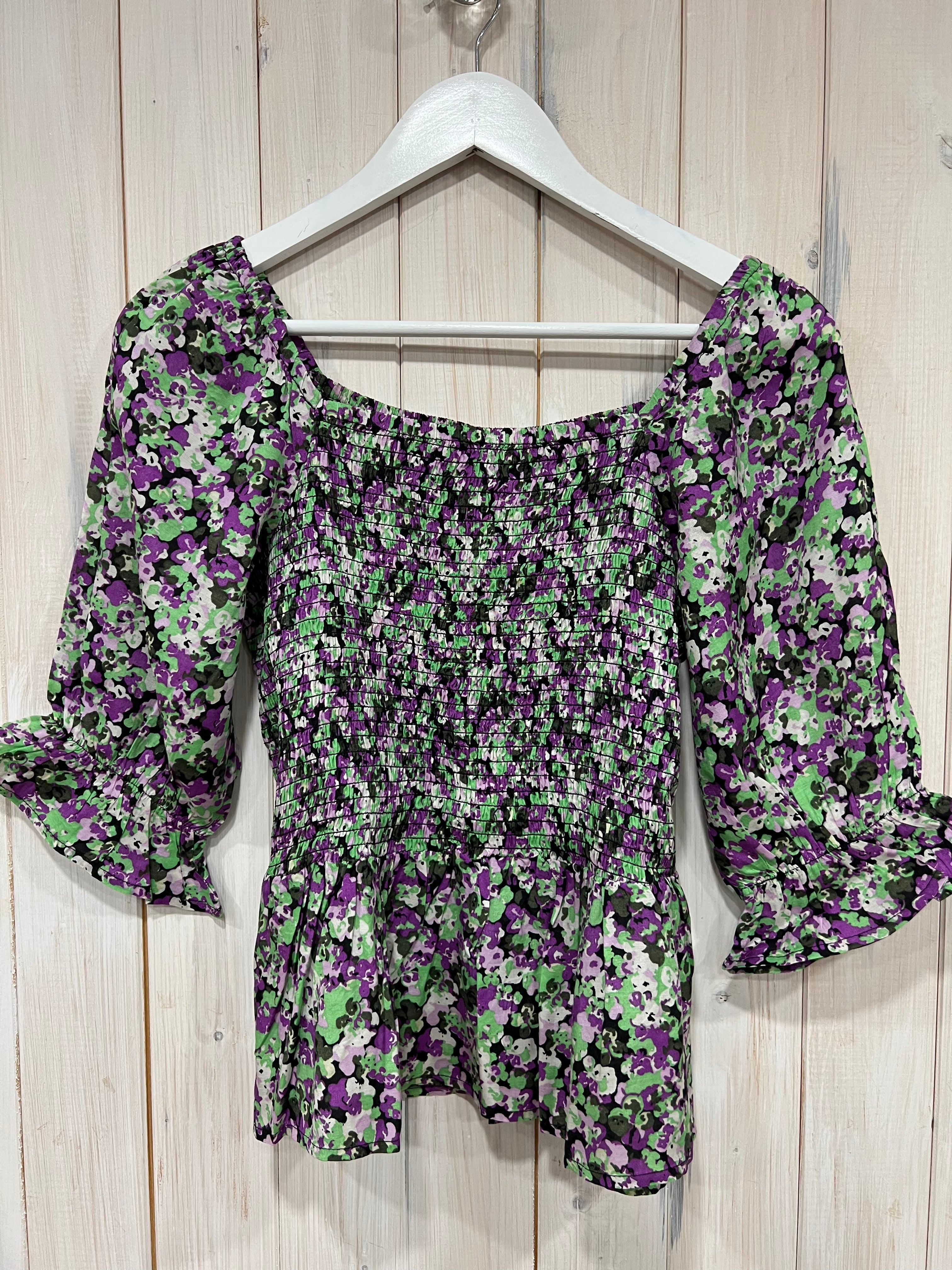 Lorania Smocked Top - New Season Kaffe
