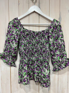 Lorania Smocked Top - New Season Kaffe