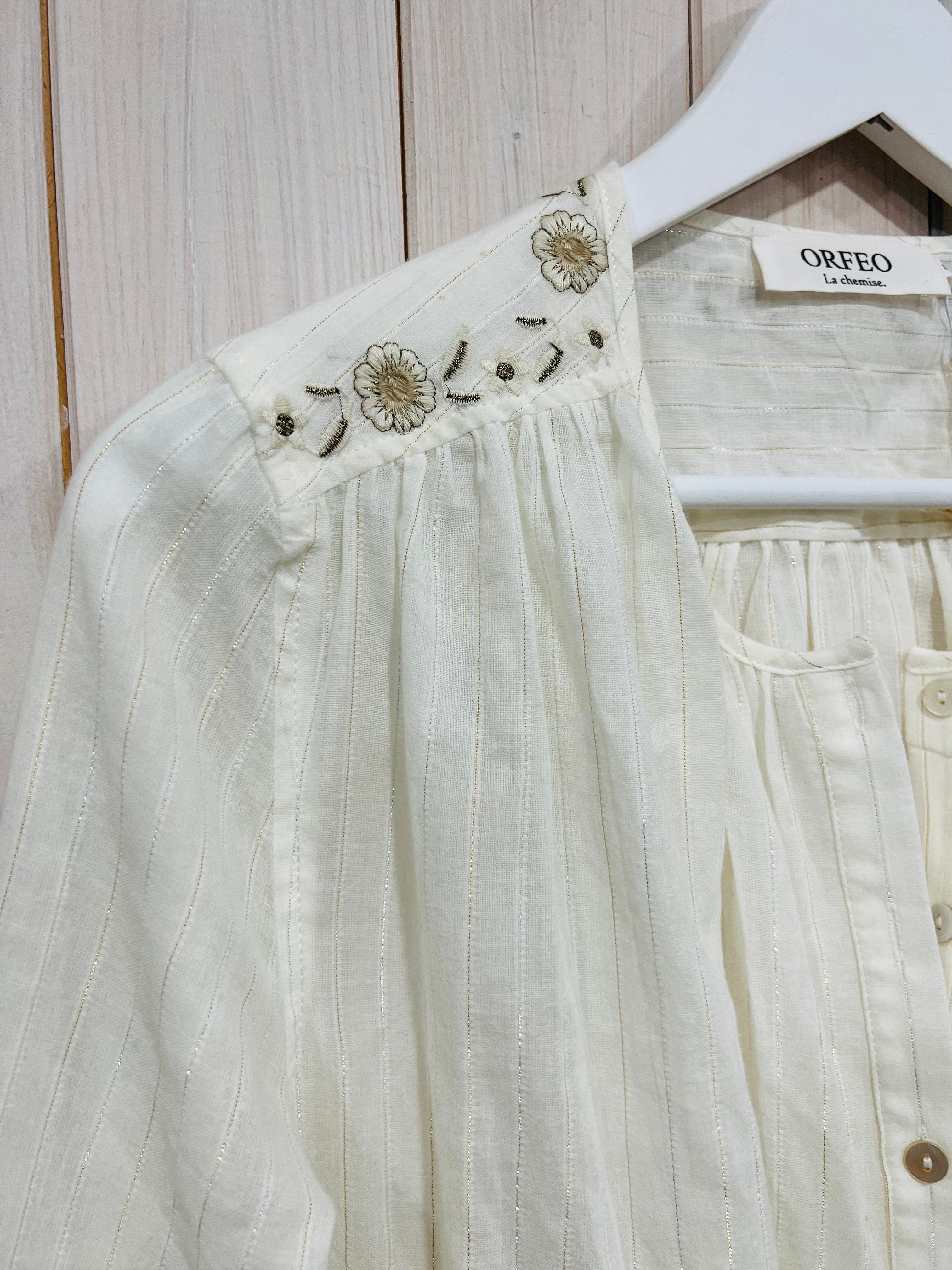 Leona Embroidered Blouse - New Brand - Orfeo Paris