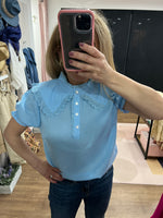 Load image into Gallery viewer, Cory Peter Pan Collar Top - New Brand
