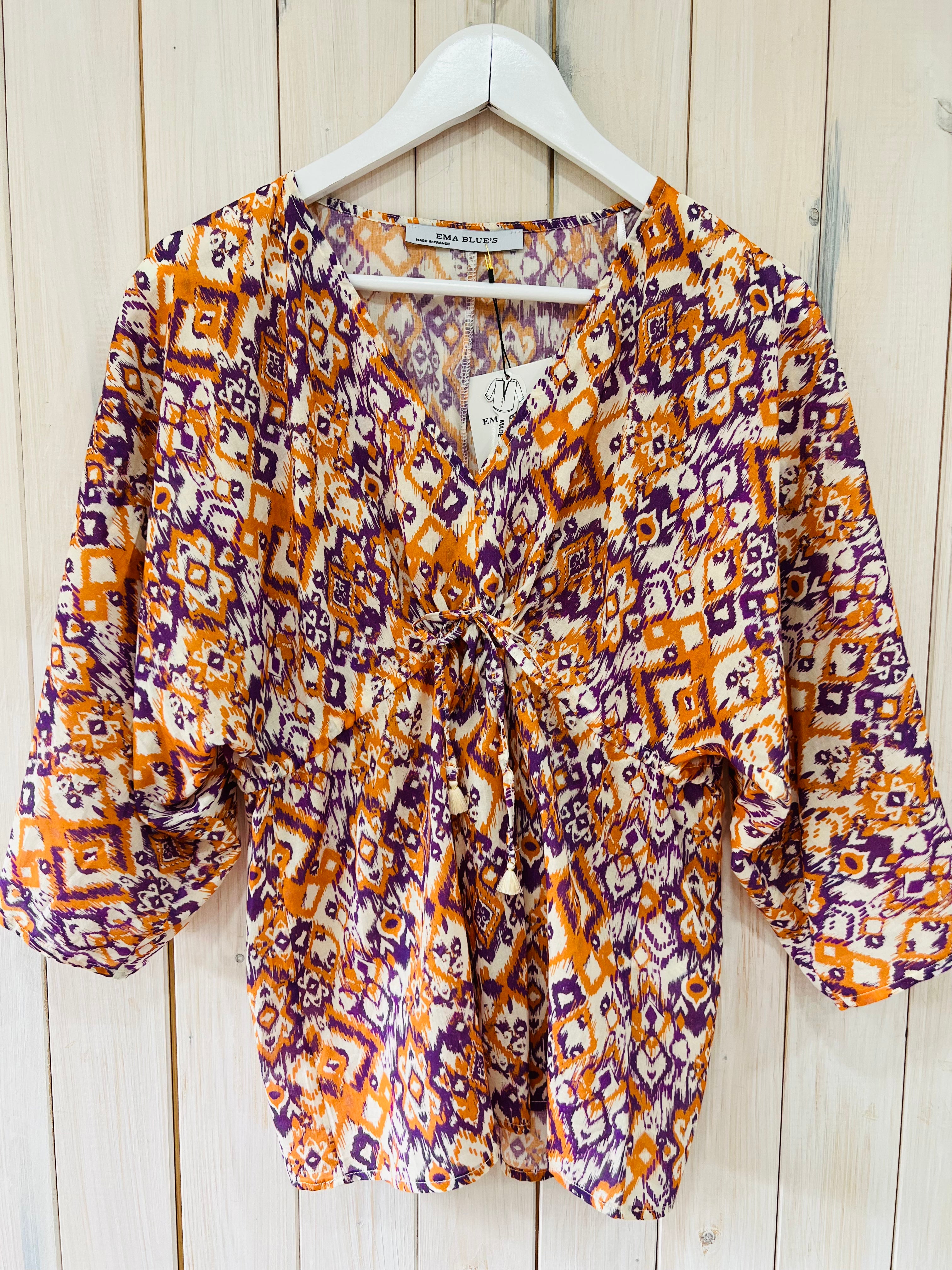 Lemon Blouse - 1 Left! - Ema Blues Paris