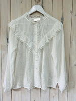 Load image into Gallery viewer, Amily Lace Ruffle Blouse - New Collection
