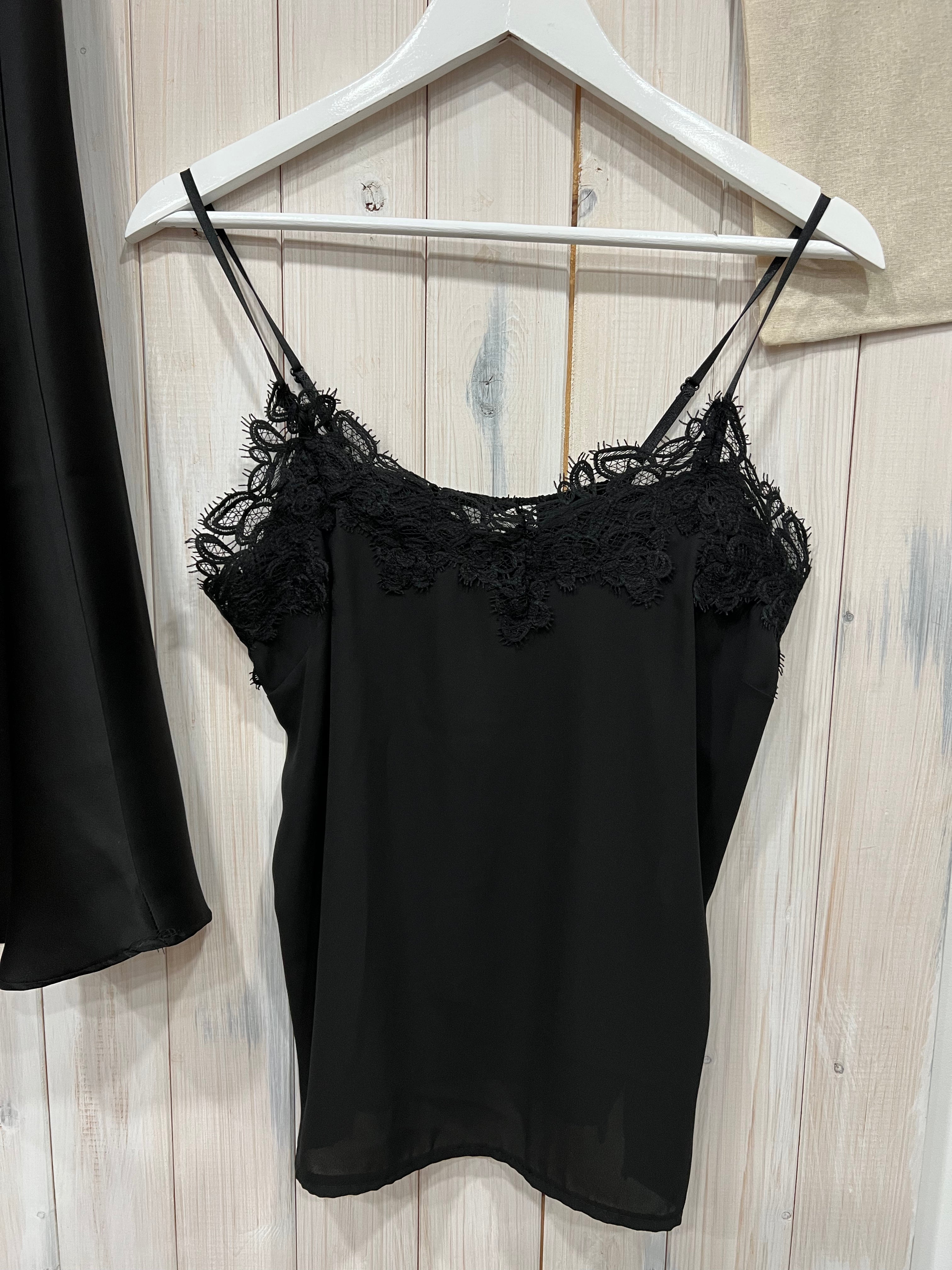 Black lace discount cami