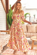 Load image into Gallery viewer, Amaya Print Claudette Maxi Dress - Jaase
