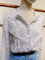 Load image into Gallery viewer, La Lou Lace Trim Blouse - New Collection
