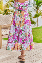 Load image into Gallery viewer, Honolulu Print Kylie Maxi Skirt &amp; Jordyn Top Set - 1 Left! - Jaase
