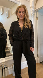 Load image into Gallery viewer, Olivia Lace Jumpsuit - Ema Blues Paris Party Collection
