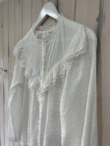 Amily Lace Ruffle Blouse - New Collection
